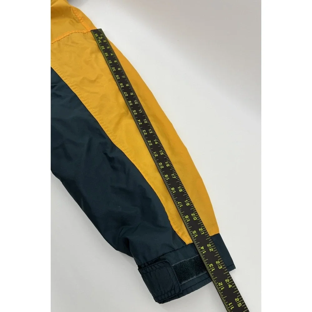 Vintage Columbia Sportswear Men's Large Insulated Jacket Teal Yellow Logan Pass